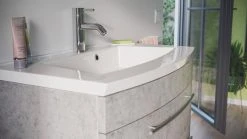 Waschtisch - Betonoptik - mit Waschbecken - 82 cm -Baumarkt Verkaufsgeschäft 9004405200 04 1600Wx1600H