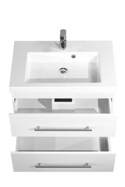 Waschtisch AURORA - weiß Hochglanz-weiß - mit Waschbecken - 70 cm -Baumarkt Verkaufsgeschäft 9004406000 03 1600Wx1600H