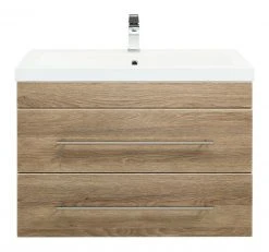 Waschtisch AURORA - Eiche hell - mit Waschbecken - 86 cm -Baumarkt Verkaufsgeschäft 9004406700 04 1600Wx1600H