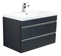 Waschtisch KALI - anthrazit seidenglanz-anthrazit - grifflos - 70 cm