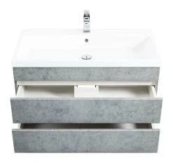 Waschtisch FELINI - Betonoptik - grifflos - 90 cm -Baumarkt Verkaufsgeschäft 9004407600 03 1600Wx1600H