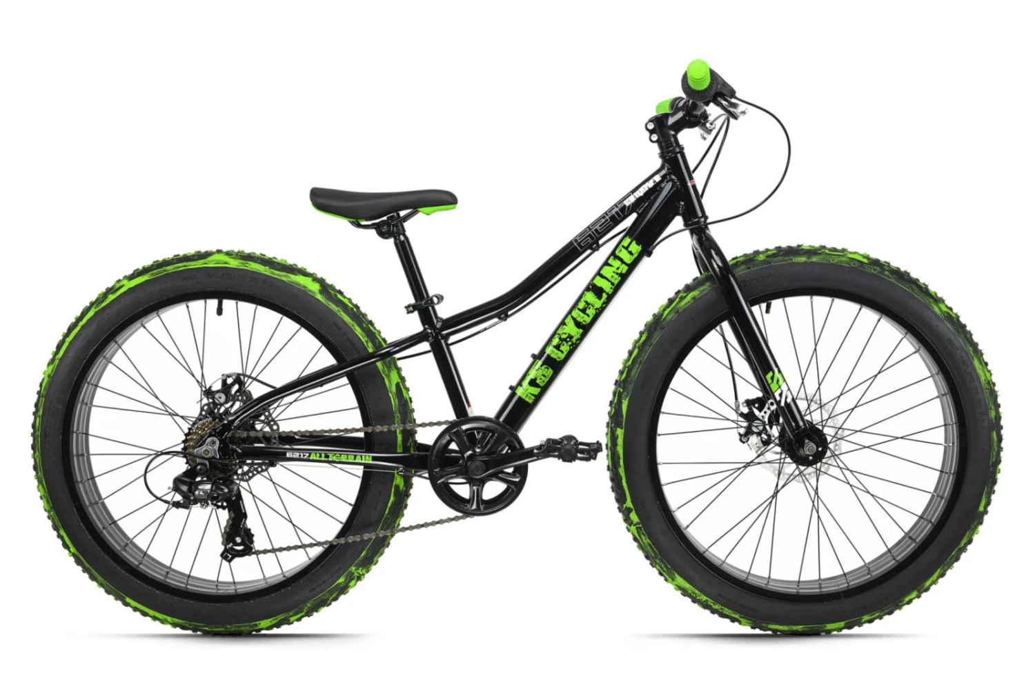 Fatbike Jugendfahrrad Crusher 24'' - schwarz - 30 cm Rahmenhöhe 1 Fatbike Jugendfahrrad Crusher 24'' - schwarz - 30 cm Rahmenhöhe