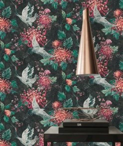 Vliestapete ASIAN FUSION - schwarz-rot - 10 Meter 5 Vliestapete ASIAN FUSION - schwarz-rot - 10 Meter -Baumarkt Verkaufsgeschäft 9004498100 04 1600Wx1600H