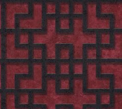 Vliestapete ASIAN FUSION - rot-schwarz - 10 Meter