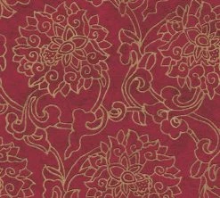 Vliestapete ASIAN FUSION - rot-gold - 10 Meter