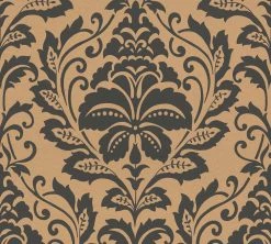 Vliestapete ATTRACTIVE - gold-grau - 10 Meter