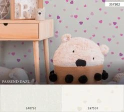 Papiertapete BOYS & GIRLS 6 - violett-creme - 10 Meter -Baumarkt Verkaufsgeschäft 9004522200 04 1600Wx1600H