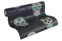 Vliestapete BOYS & GIRLS 6 - bunt-schwarz - 10 Meter -Baumarkt Verkaufsgeschäft 9004522800 04 1600Wx1600H