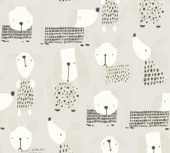 Papiertapete BOYS & GIRLS 6 - grau-beige - 10 Meter