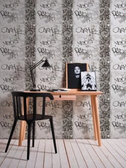 Papiertapete BOYS & GIRLS 6 - grau-schwarz - 10 Meter -Baumarkt Verkaufsgeschäft 9004525900 04 1600Wx1600H