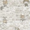Papiertapete BOYS & GIRLS 6 - beige-grau - 10 Meter