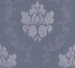 Vliestapete NEW ELEGANCE - blau-grau - 10 Meter