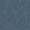 Vliestapete GRAFIK - blau - geometrisch - 10 Meter