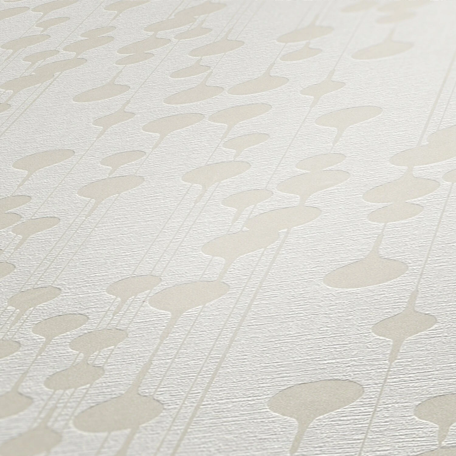 Vliestapete NEW LIFE - weiß-beige - 10 Meter 3 Vliestapete NEW LIFE - weiß-beige - 10 Meter – Bild 3