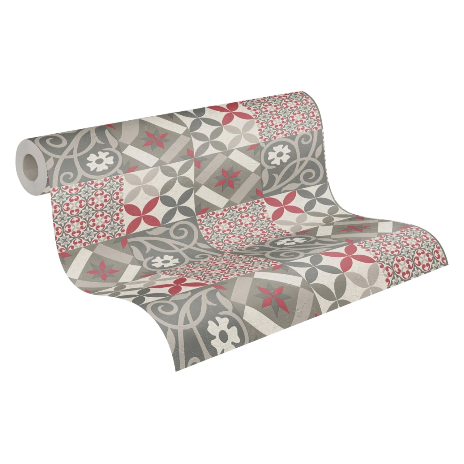 Vliestapete NEW LIFE - schwarz-rot - 10 Meter 2 Vliestapete NEW LIFE - schwarz-rot - 10 Meter – Bild 2