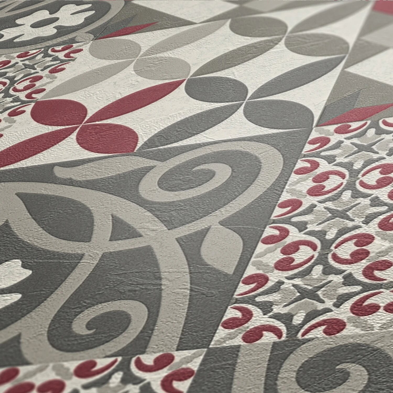 Vliestapete NEW LIFE - schwarz-rot - 10 Meter 3 Vliestapete NEW LIFE - schwarz-rot - 10 Meter – Bild 3