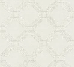 Vliestapete POP STYLE - creme-grau - 10 Meter