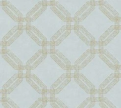 Vliestapete POP STYLE - blau-gold - 10 Meter