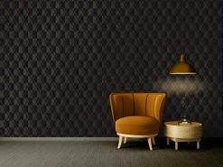 Vliestapete POP STYLE - schwarz-gold - 10 Meter -Baumarkt Verkaufsgeschäft 9004538200 04 1600Wx1600H