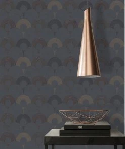 Vliestapete RETRO - schwarz metallic - 10 Meter -Baumarkt Verkaufsgeschäft 9004539200 04 1600Wx1600H