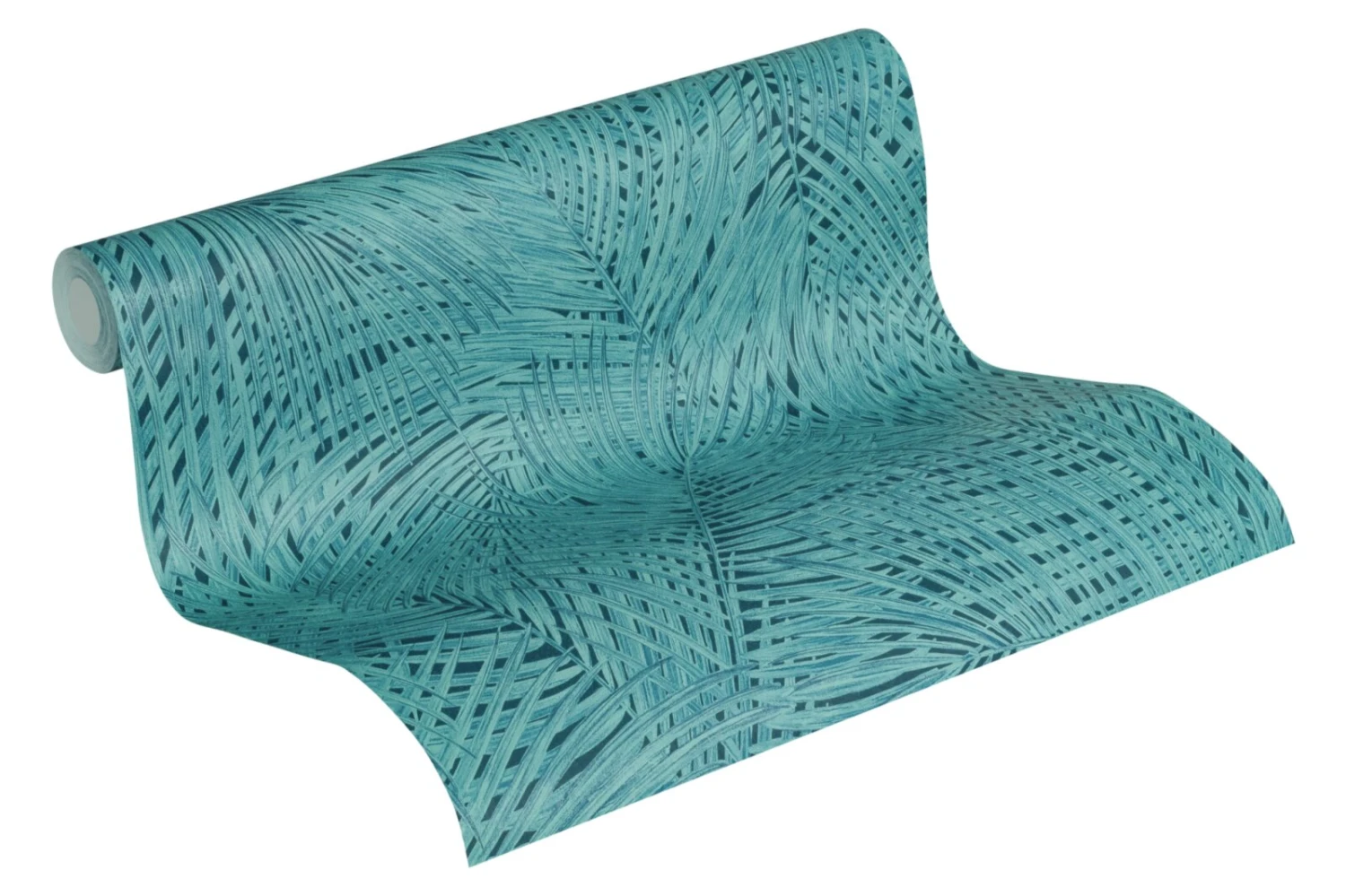 Vliestapete SUMATRA - blau-grün - 10 Meter 2 Vliestapete SUMATRA - blau-grün - 10 Meter – Bild 2