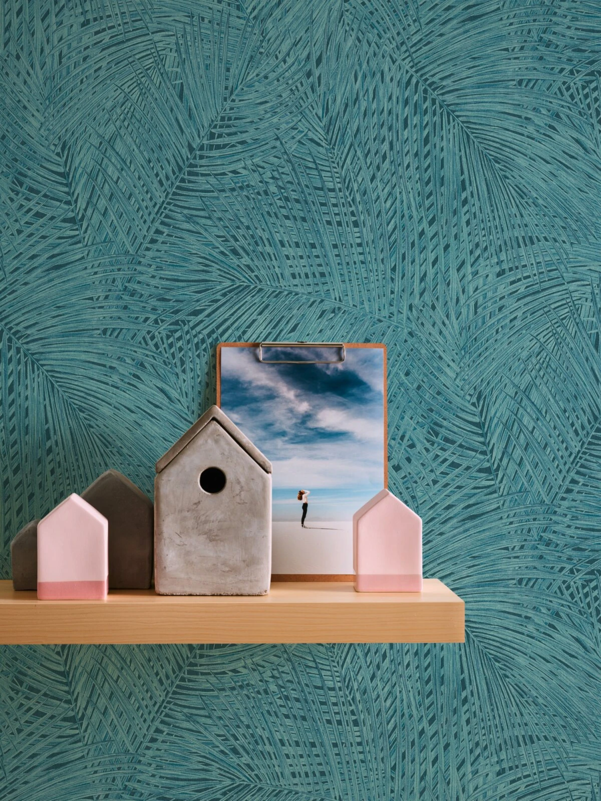 Vliestapete SUMATRA - blau-grün - 10 Meter 3 Vliestapete SUMATRA - blau-grün - 10 Meter – Bild 3