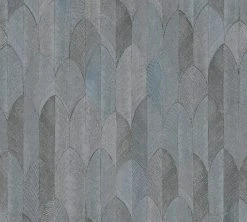 Vliestapete SUMATRA - grau-blau - 10 Meter