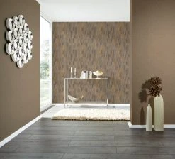 Vliestapete SUMATRA - grau-bronze - 10 Meter -Baumarkt Verkaufsgeschäft 9004544800 04 1600Wx1600H