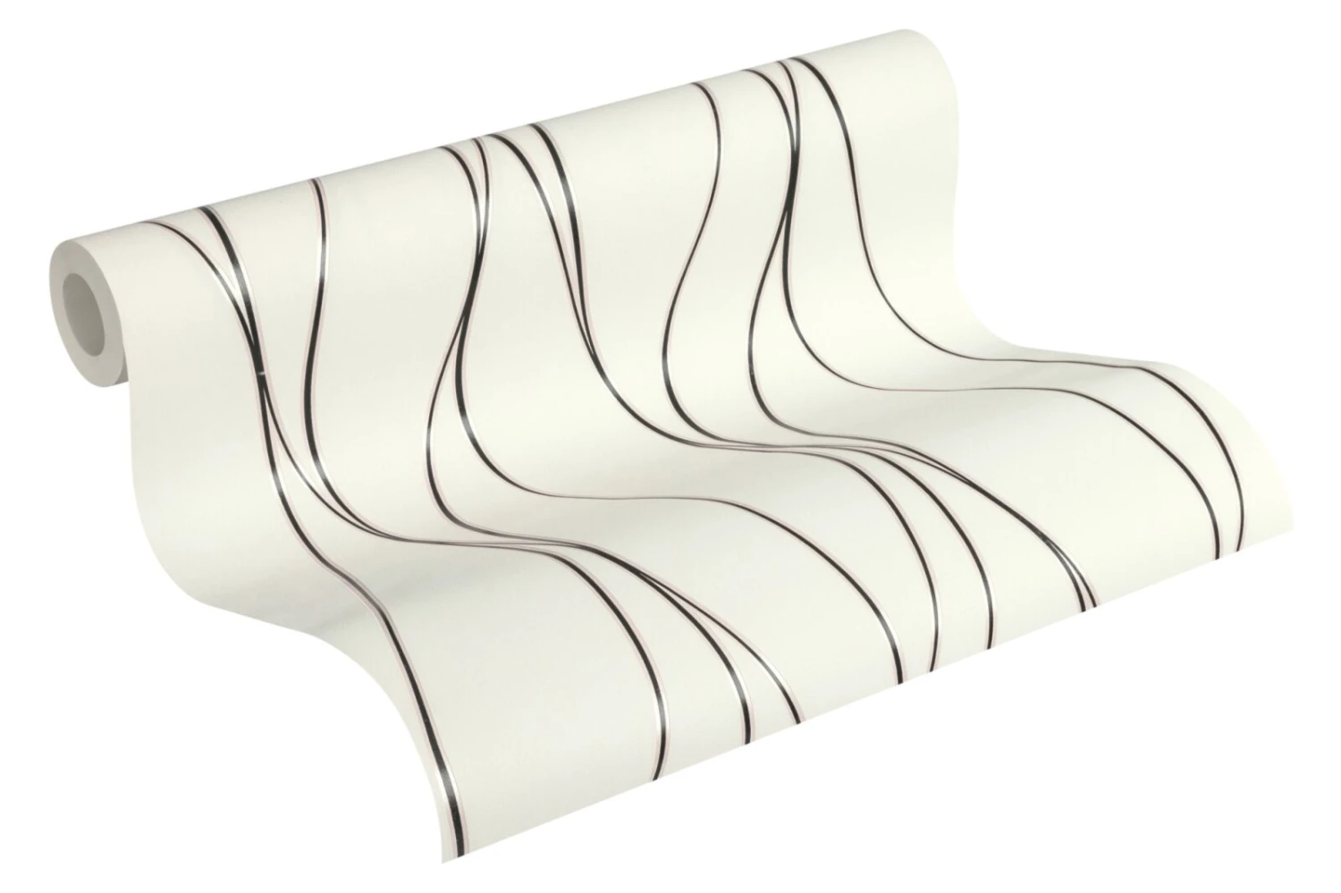 Vliestapete TRENDWALL - schwarz-weiß - 10 Meter 2 Vliestapete TRENDWALL - schwarz-weiß - 10 Meter – Bild 2