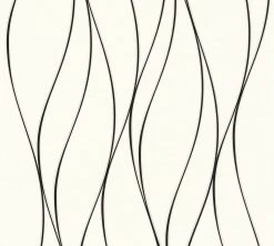 Vliestapete TRENDWALL - schwarz-weiß - 10 Meter