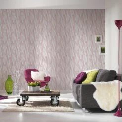 Vliestapete TRENDWALL - grau-rosa - 10 Meter -Baumarkt Verkaufsgeschäft 9004549600 04 1600Wx1600H