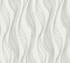 Vliestapete TRENDWALL - grau-weiß - 10 Meter