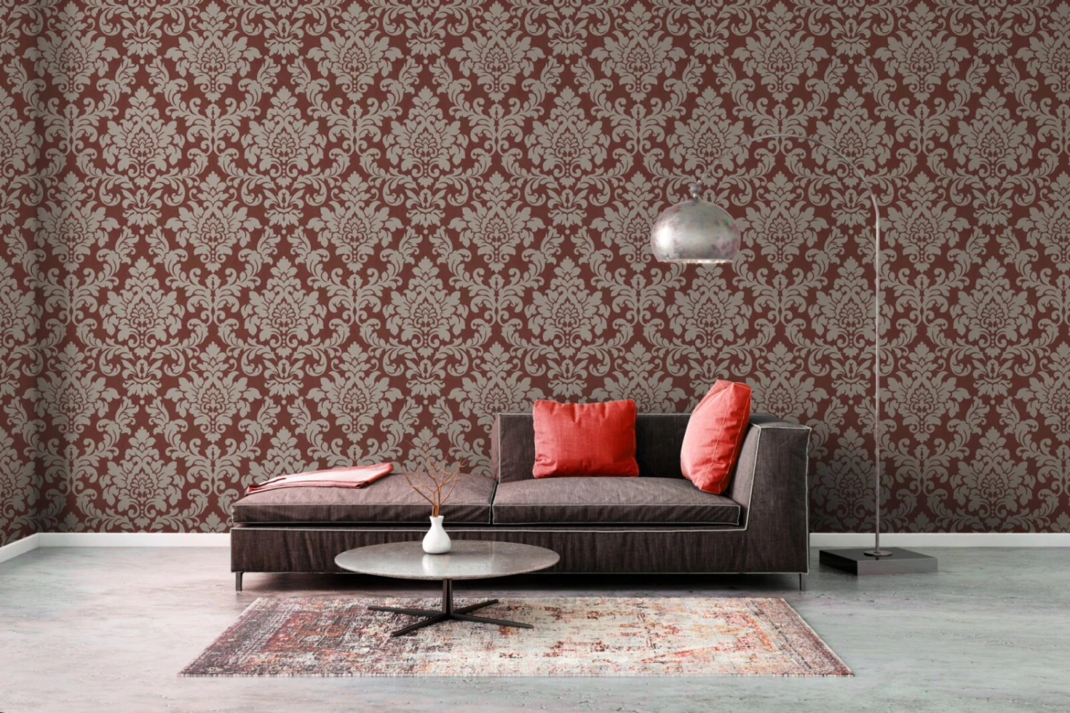 Vliestapete TRENDWALL - rot-gold - 10 Meter 4 Vliestapete TRENDWALL - rot-gold - 10 Meter – Bild 4