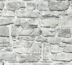 Vliestapete IL DECORO - grau-beige - 10 Meter