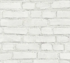 Vliestapete ELEMENTS - weiß-grau - 10 Meter