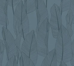 Vliestapete EXOTIC LIFE - blau - 10 Meter