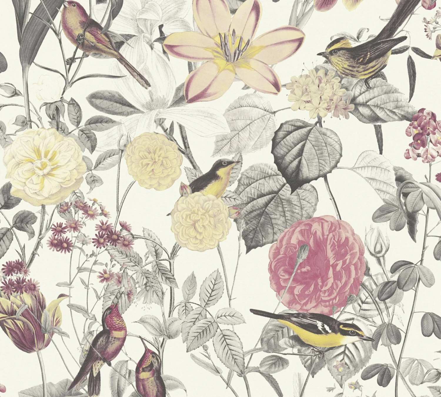 Vliestapete EXOTIC LIFE - rot-gelb - 10 Meter 1 Vliestapete EXOTIC LIFE - rot-gelb - 10 Meter