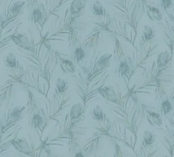 Vliestapete EXOTIC LIFE - blau-bronze - 10 Meter