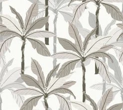 Vliestapete GEO NORDIC - grau-beige - 10 Meter