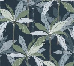 Vliestapete GEO NORDIC - grün-blau - 10 Meter