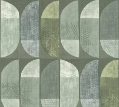 Vliestapete GEO NORDIC - grün - 10 Meter