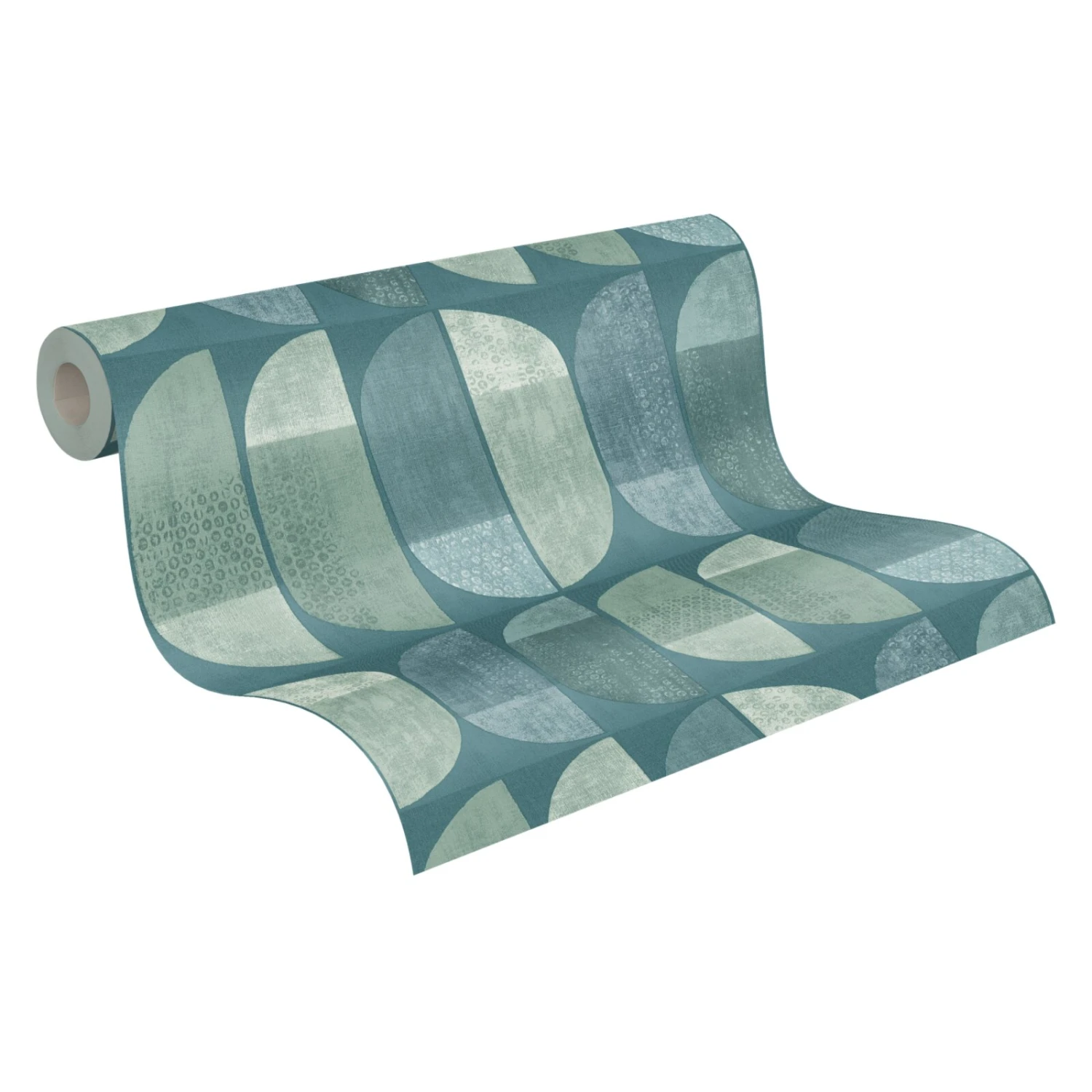Vliestapete GEO NORDIC - blau-grün - 10 Meter 2 Vliestapete GEO NORDIC - blau-grün - 10 Meter – Bild 2