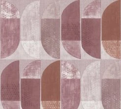 Vliestapete GEO NORDIC - rot-rosa - 10 Meter