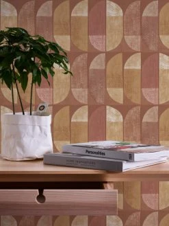 Vliestapete GEO NORDIC - orange-gelb - 10 Meter -Baumarkt Verkaufsgeschäft 9004563500 04 1600Wx1600H