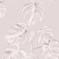 Vliestapete GREENERY - rosa-weiß - 10 Meter -Baumarkt Verkaufsgeschäft 9004570300 04 1600Wx1600H