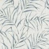 Vliestapete GREENERY - blau-grau - 10 Meter