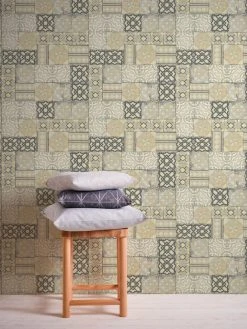 Papiertapete IL DECORO - grau-silber - 10 Meter -Baumarkt Verkaufsgeschäft 9004578000 04 1600Wx1600H