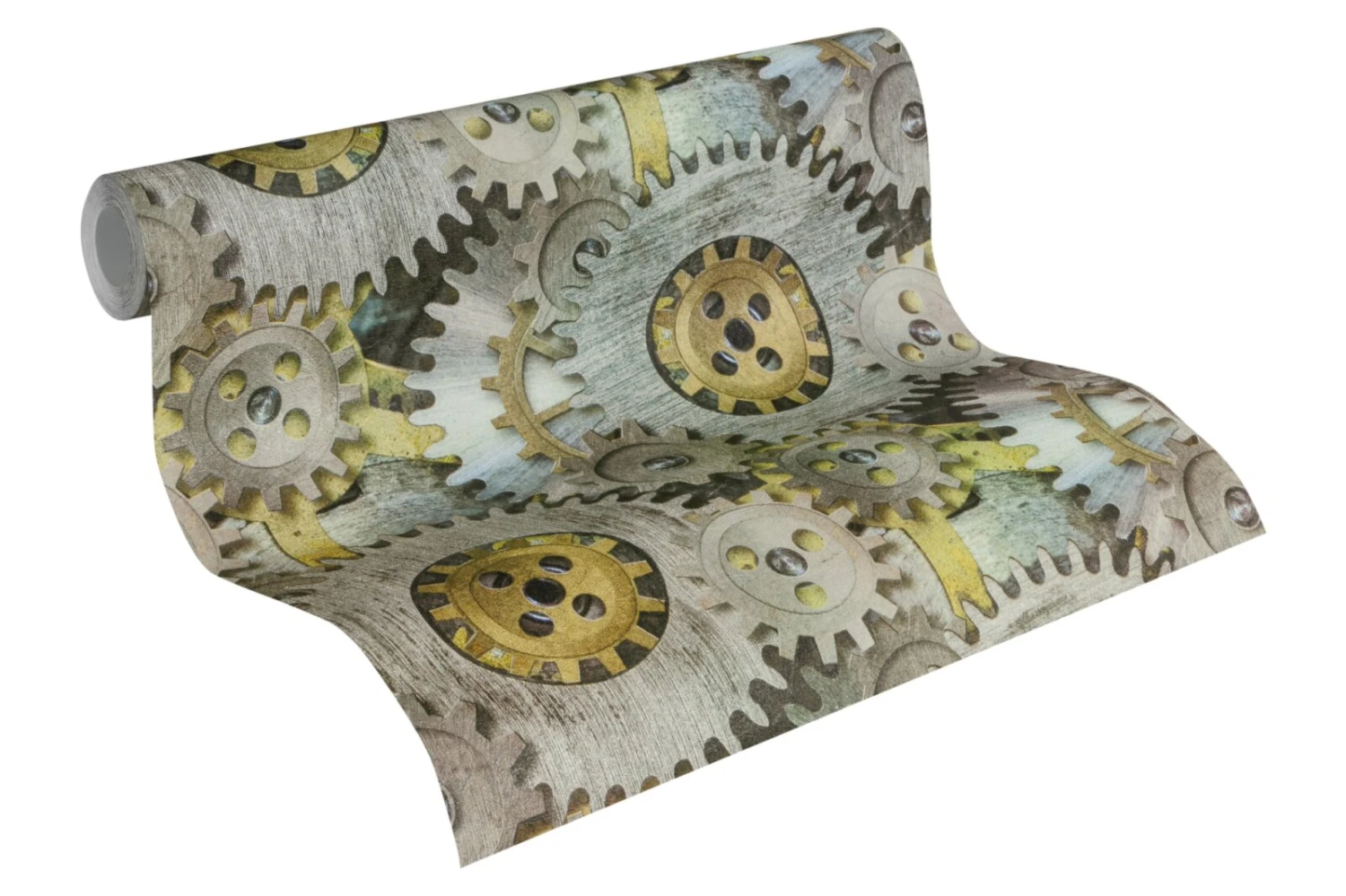 Vliestapete IL DECORO - grau-grün - 10 Meter 2 Vliestapete IL DECORO - grau-grün - 10 Meter – Bild 2