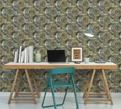 Vliestapete IL DECORO - grau-grün - 10 Meter 5 Vliestapete IL DECORO - grau-grün - 10 Meter -Baumarkt Verkaufsgeschäft 9004579100 04 1600Wx1600H