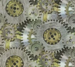 Vliestapete IL DECORO - grau-grün - 10 Meter